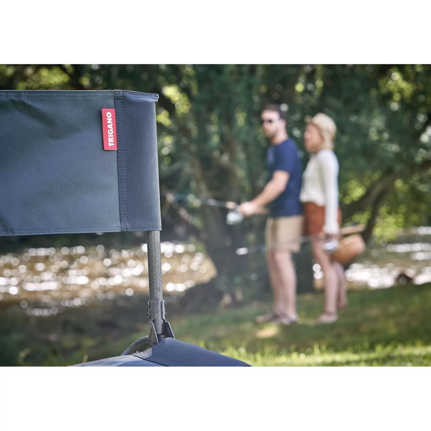 Trigano Chaise Camping Pliante Gris Noir< Chaise De Camping