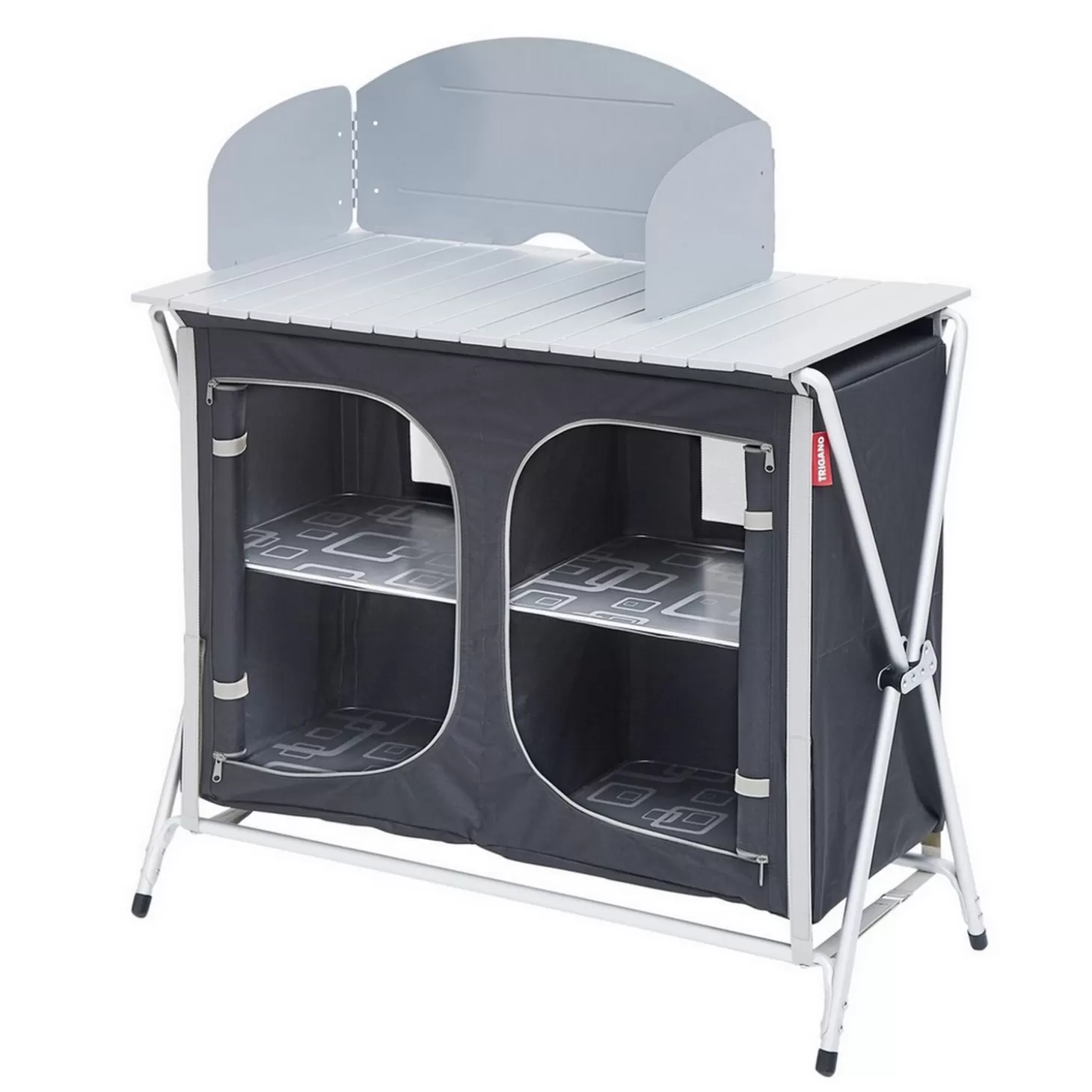 Trigano Meuble De Cuisine Pliant Gris/Noir< Meuble Cuisine De Camping