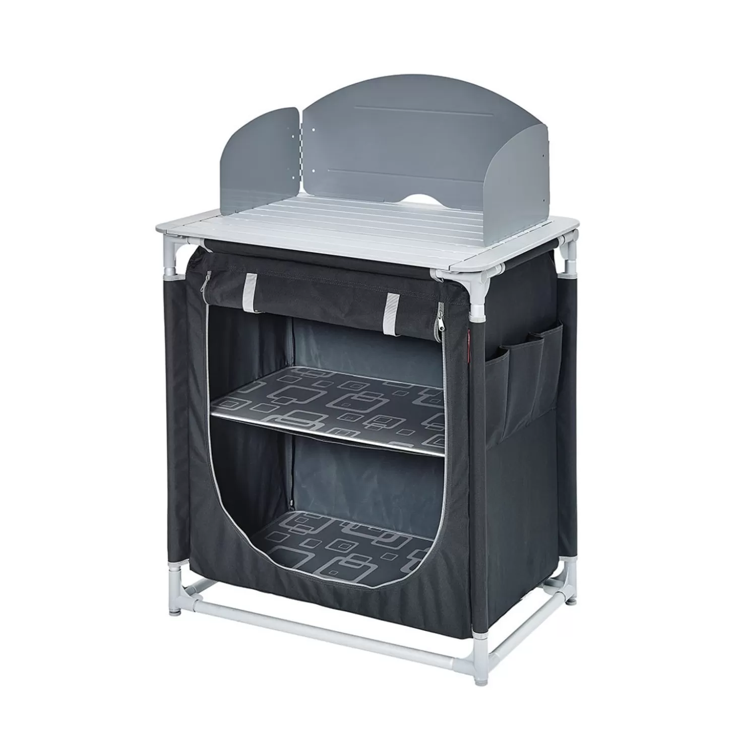 Trigano Meuble De Cuisine Simple Gris/Noir< Meuble Cuisine De Camping