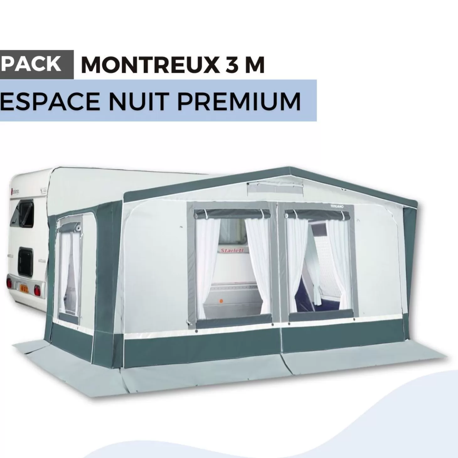 Trigano Pack Auvent Montreux 3M - Espace Nuit Premium< Bons Plans