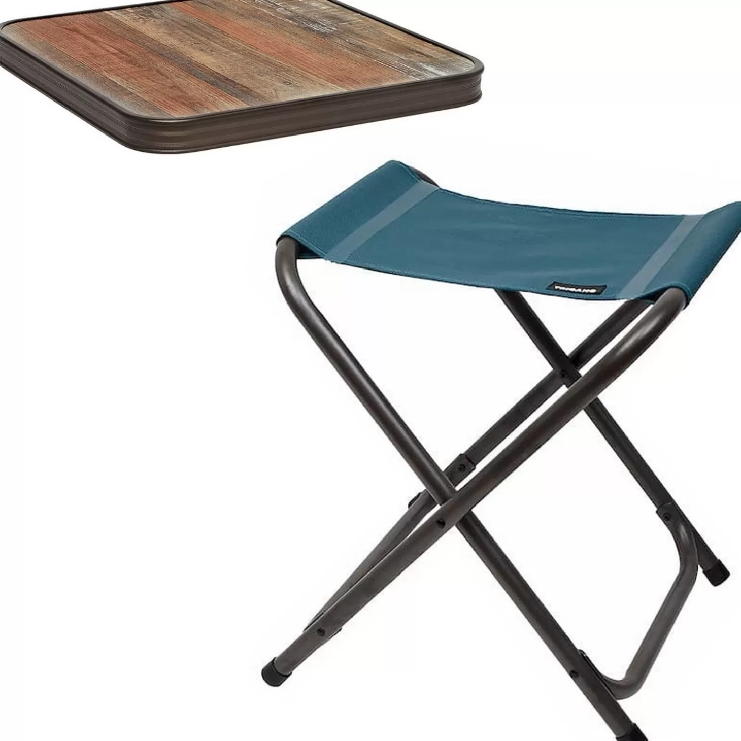 Trigano Pack Table D'Appoint Electra - Bois Flotte< Chaise De Camping